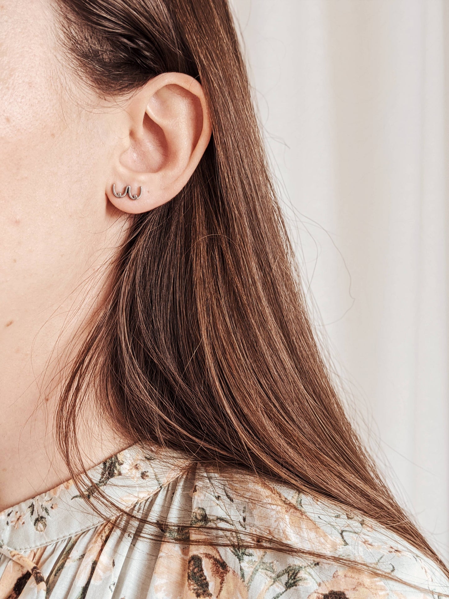 Boobs- gold plated earrings: Gold plated