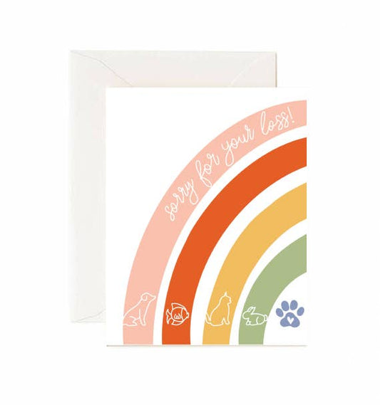 Pet Sympathy "Sorry For Your Loss" - Greeting Card