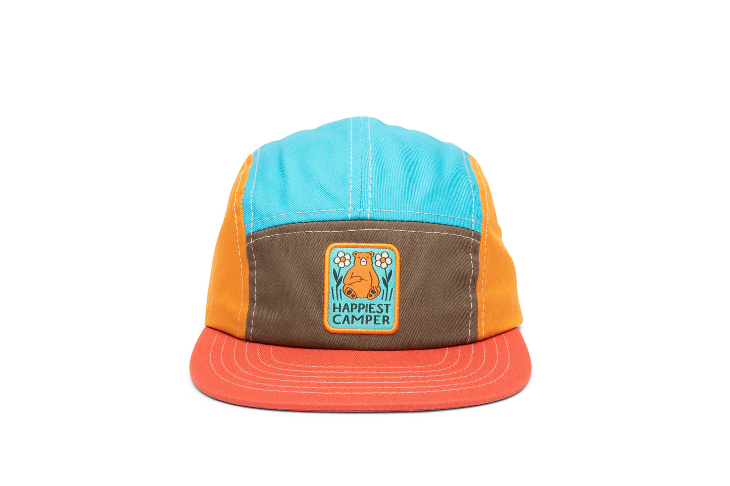 Happiest Camper Bear Baby & Kids Hat: Youth / Pink