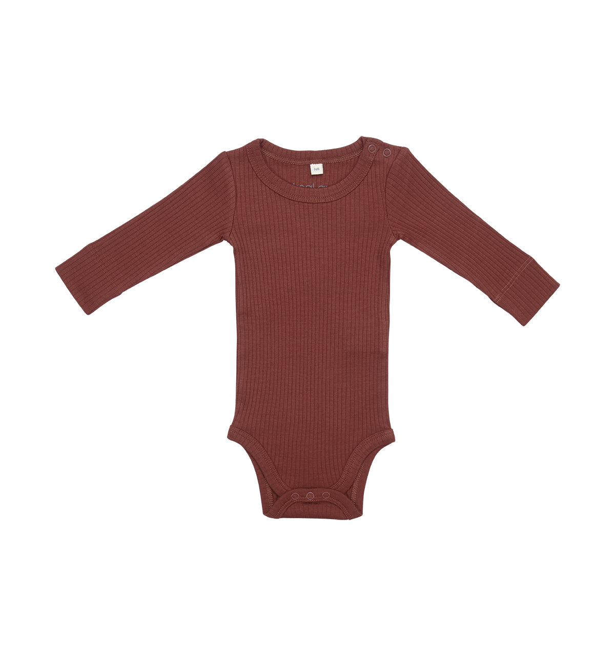 Long Sleeve Onesie + Pant Set - Dark Brick