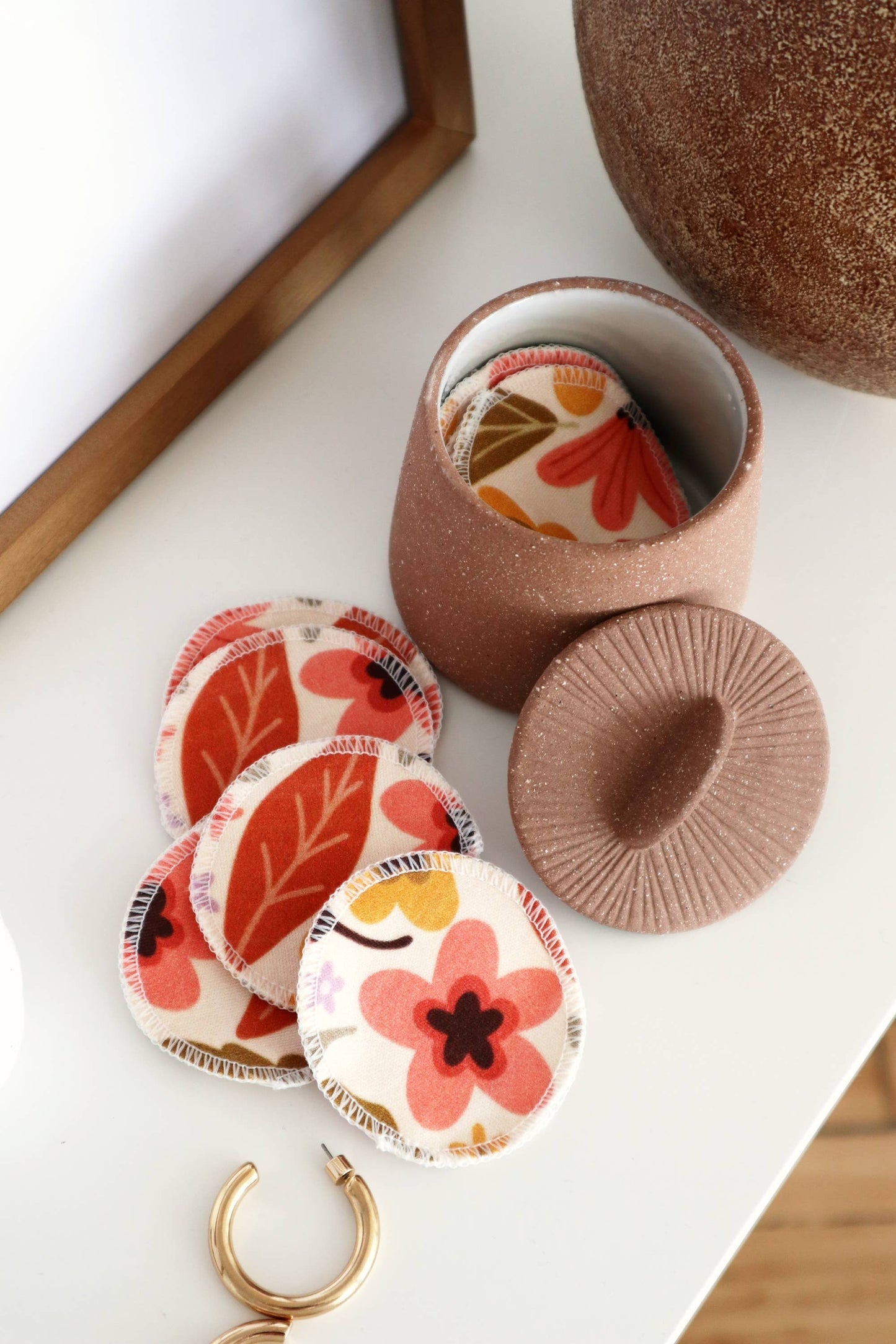 Organic Cotton Rounds - Mod Floral