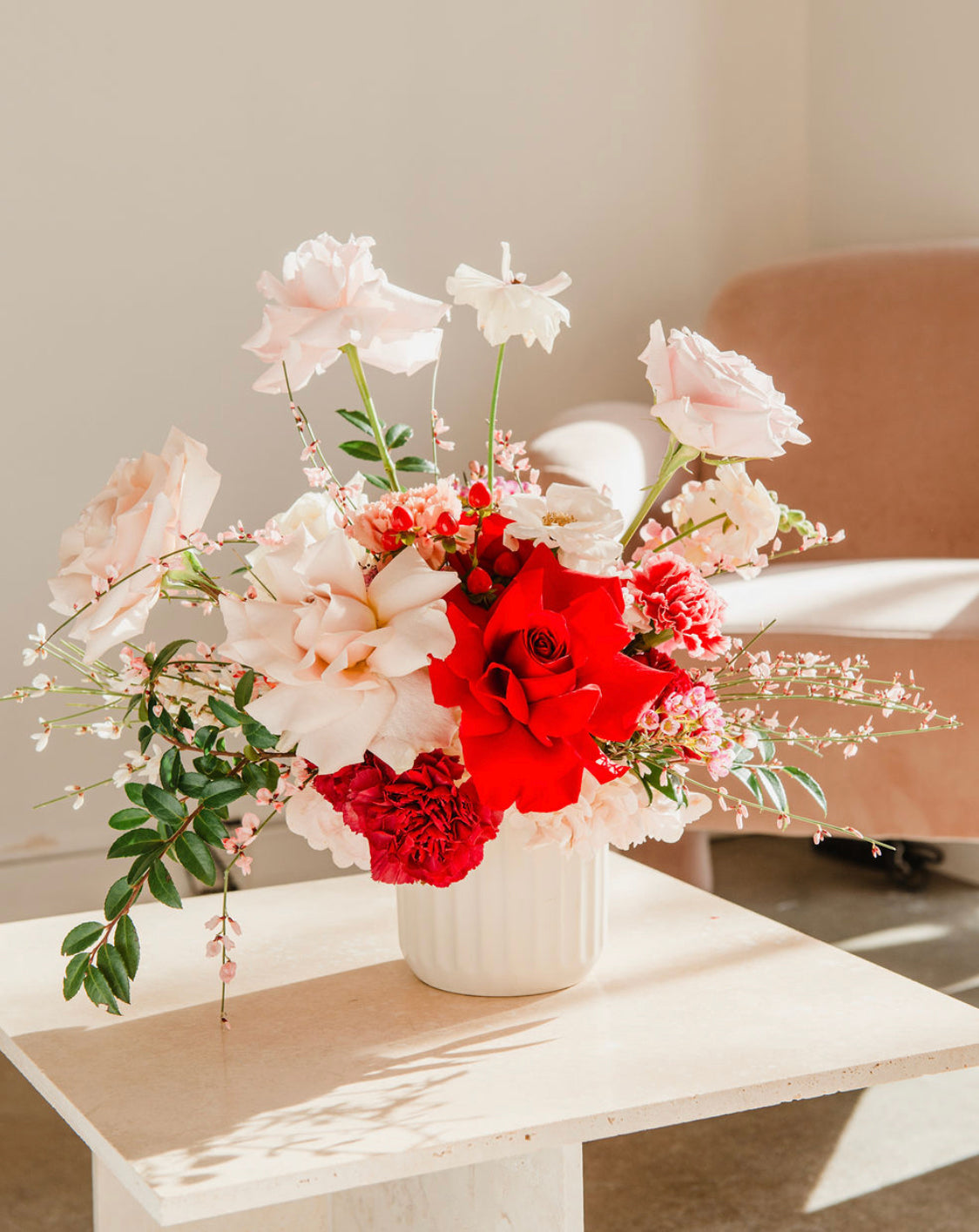 Valentine's Day Vase Arrangement