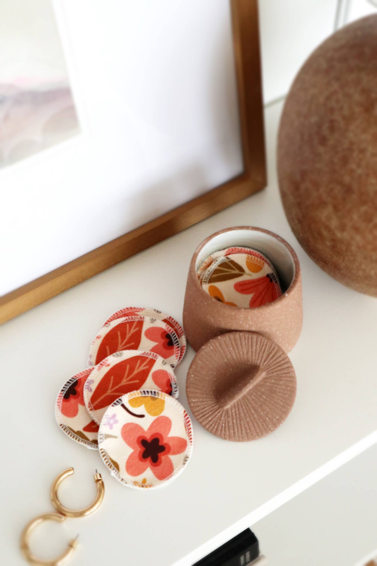 Organic Cotton Rounds - Mod Floral