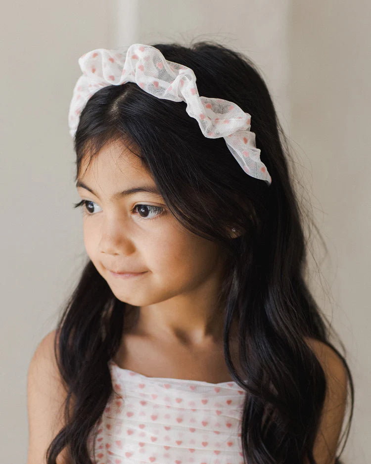 Gathered Headband - Hearts