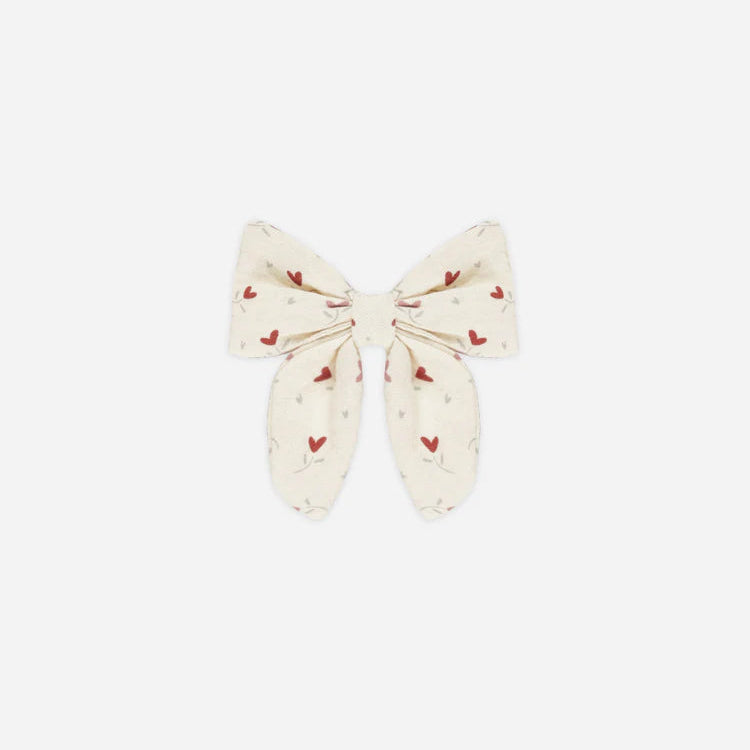 Hair Bow - Heart Ditsy