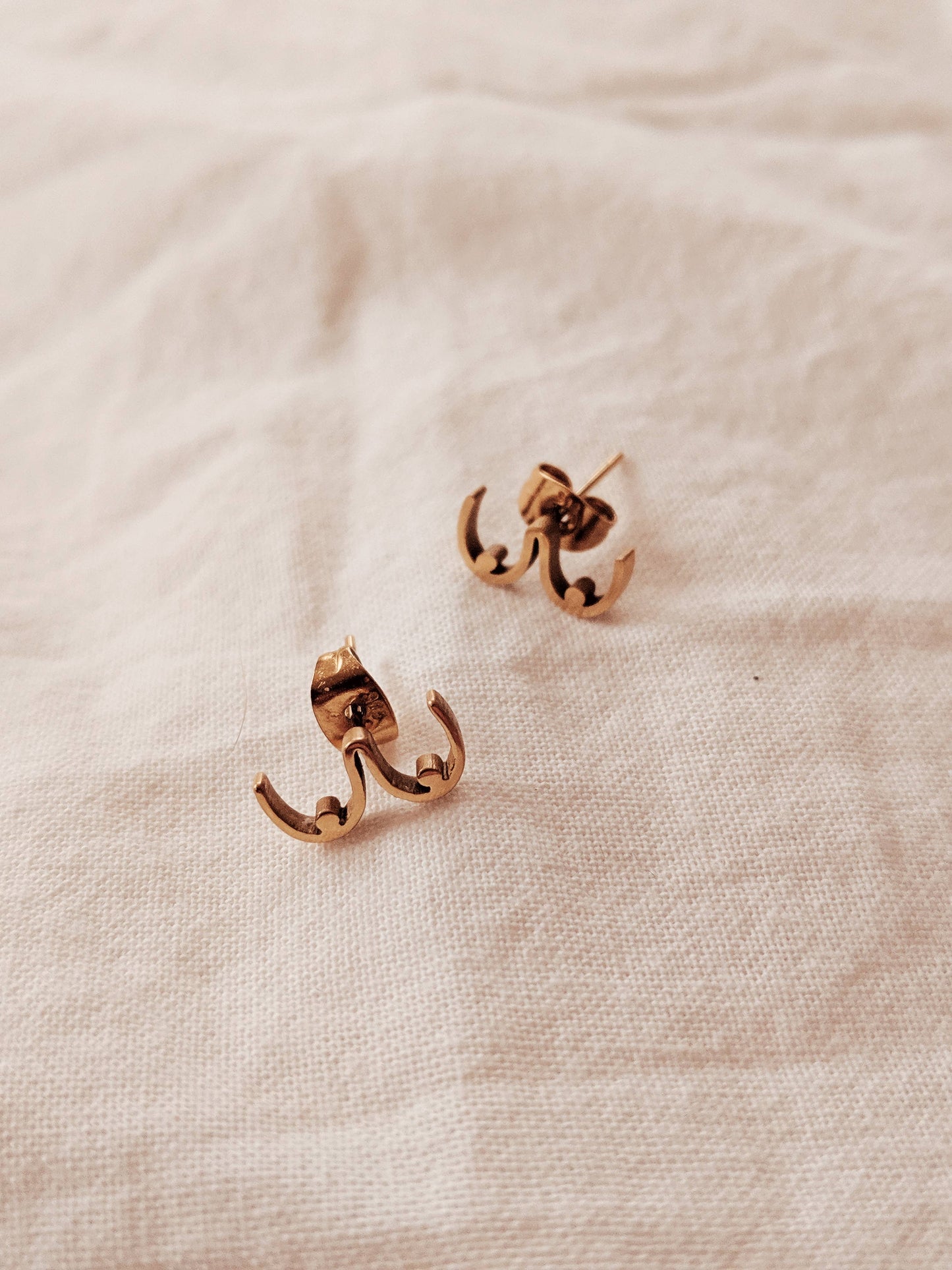 Boobs- gold plated earrings: Gold plated