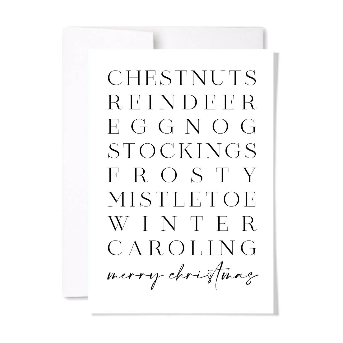 Christmas List Card: Single Card