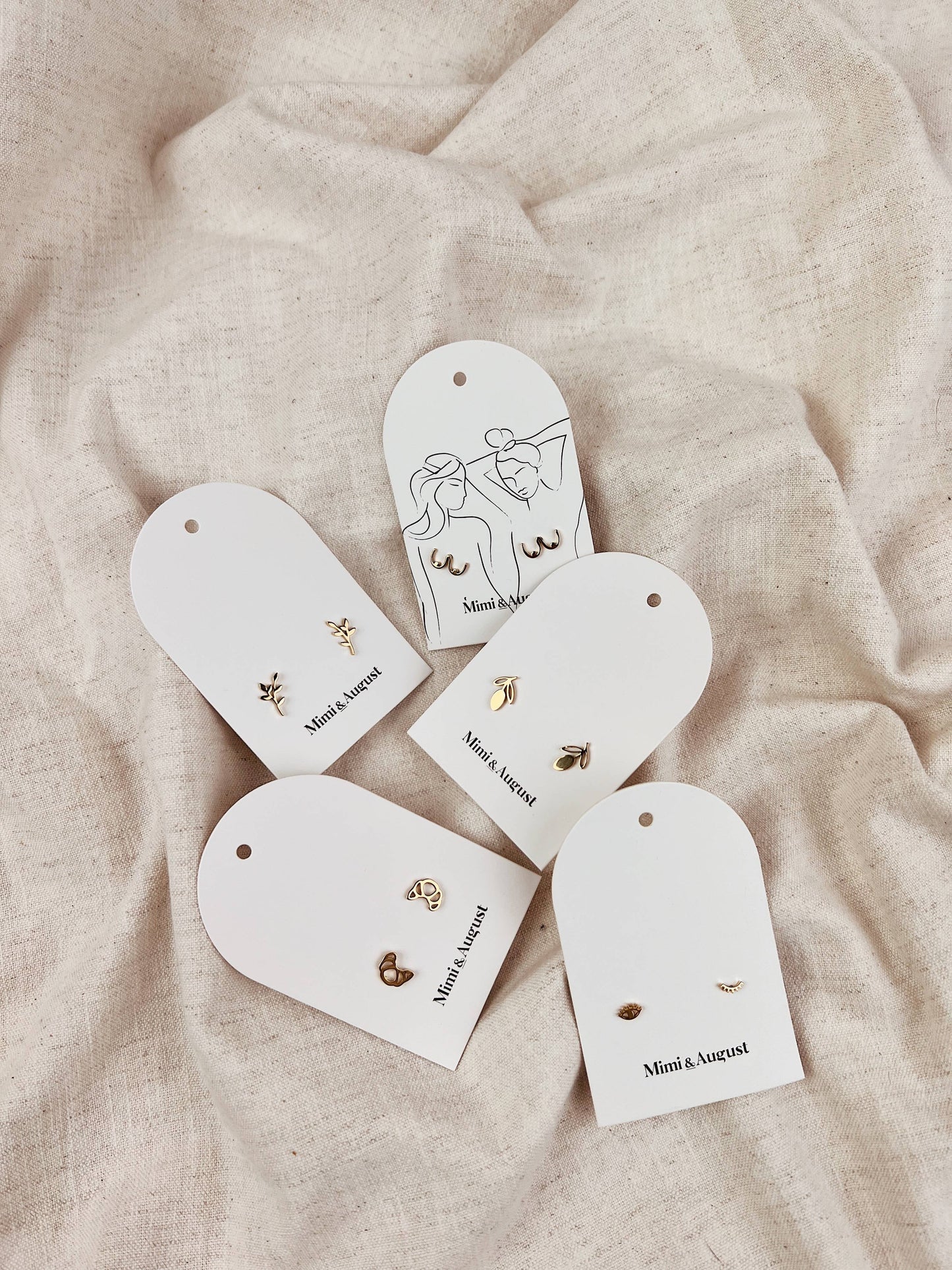 Ciao bella earrings: Gold plated