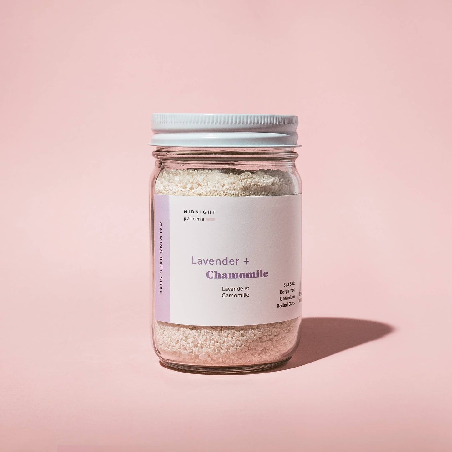 Lavender + Chamomile Calming Bath Soak: 4 oz