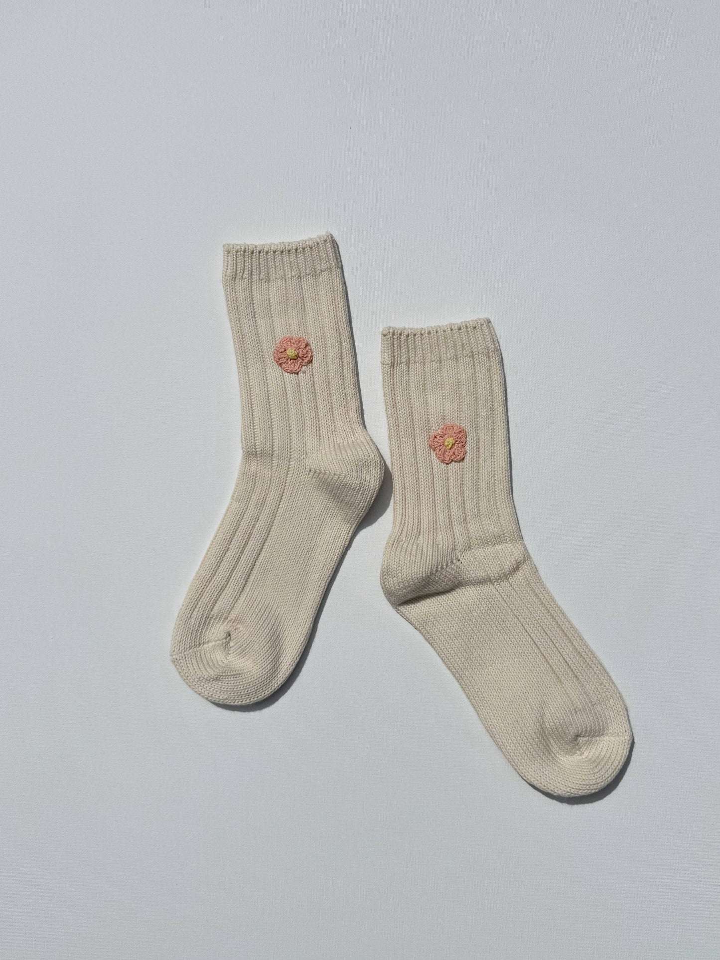 CROCHET HAPPY FLOWER SOCKS: Plant 🌱 / Ankle socks