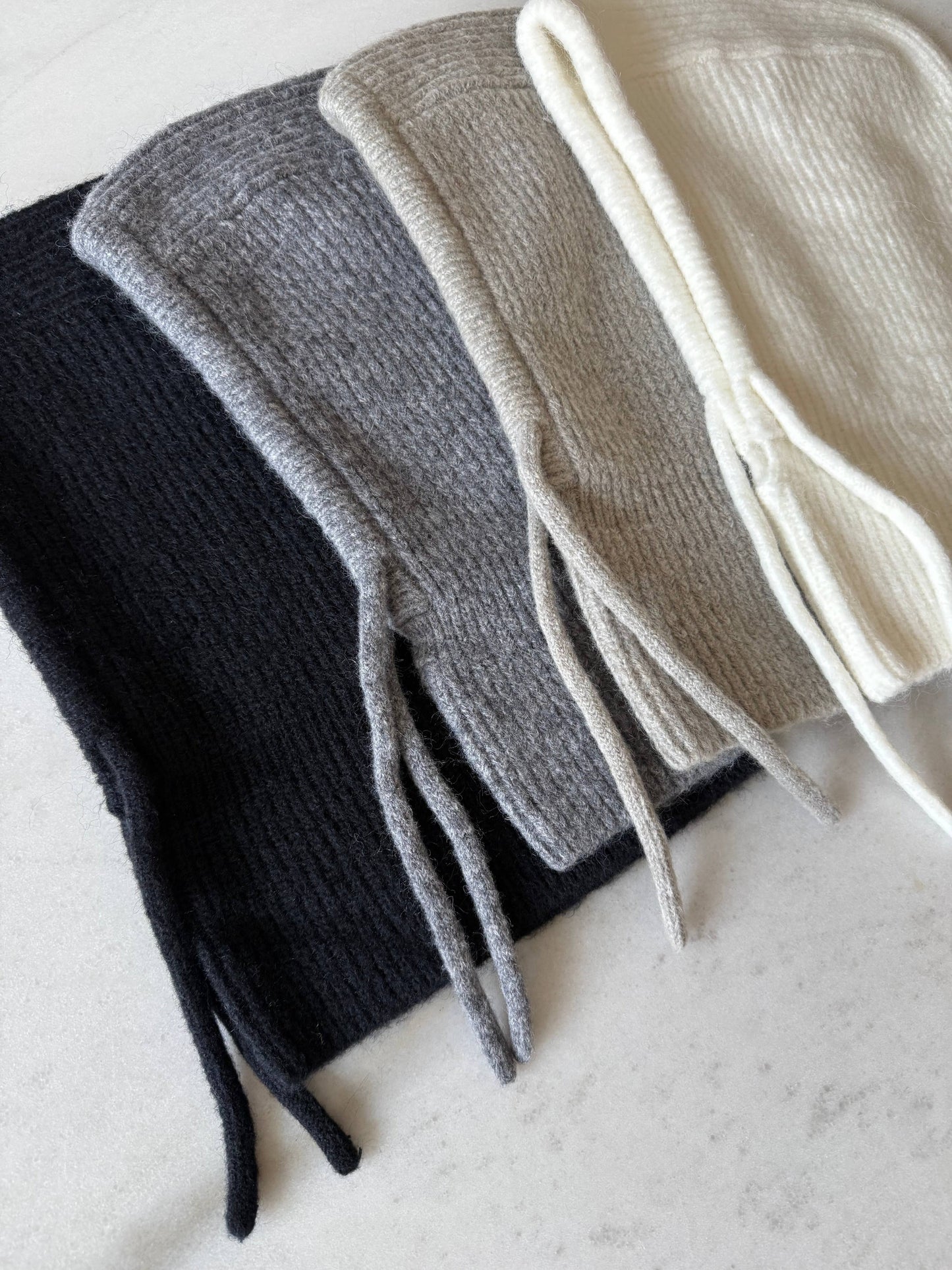 FUZZY ALPACA BALACLAVA - Black / One size