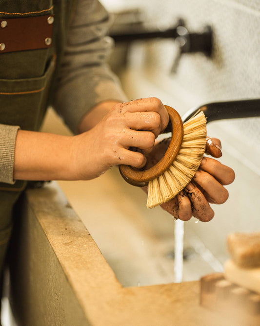 Wooden Scrub Brush for Hands and Nails