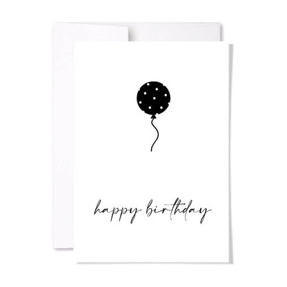Birthday Balloon Card: Single Card