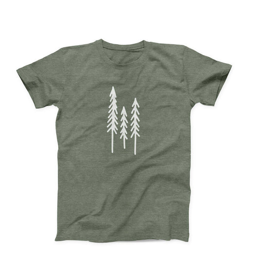 Evergreen Trees T-Shirt : Pine Green: S