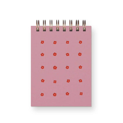 Ruff House Print Shop - Flower Grid Mini Jotter Notebook