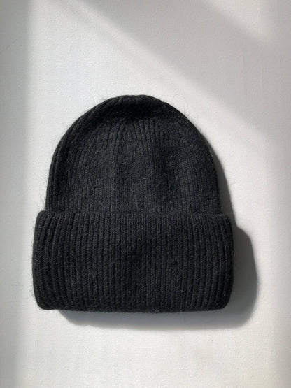 ROYAL ANGORA BEANIE - White