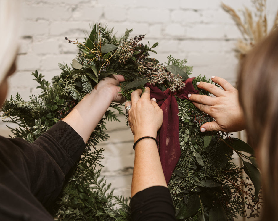 Book Your Private Wreath-Making Party (6 person minimum)