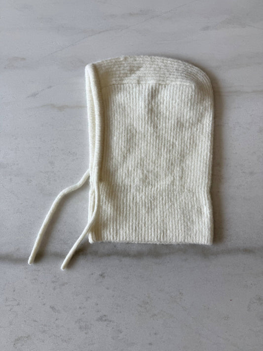 FUZZY ALPACA BALACLAVA - neutral: Cream / One size