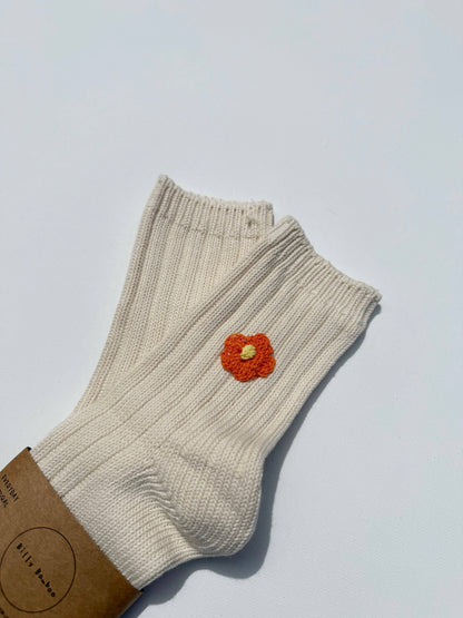 CROCHET HAPPY FLOWER SOCKS: Plant 🌱 / Ankle socks