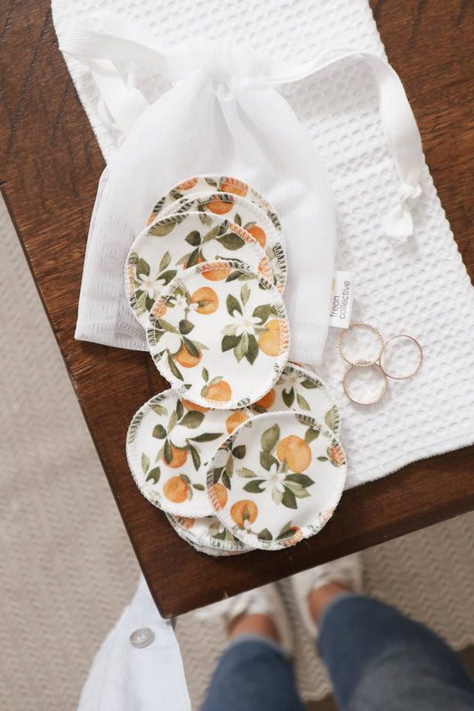 Organic Cotton Rounds - Clementine