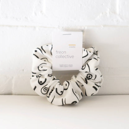 Organic Cotton Hair Scrunchie - Woman Series (White)