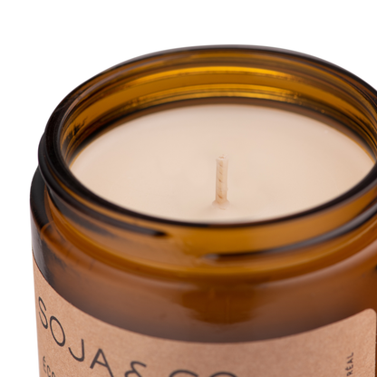 Soy Wax Candle | Lilac + Rosemary: 8oz - Cotton Wick