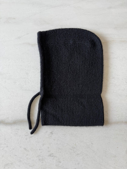 FUZZY ALPACA BALACLAVA - Black / One size