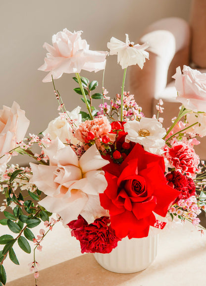 Valentine's Day Vase Arrangement