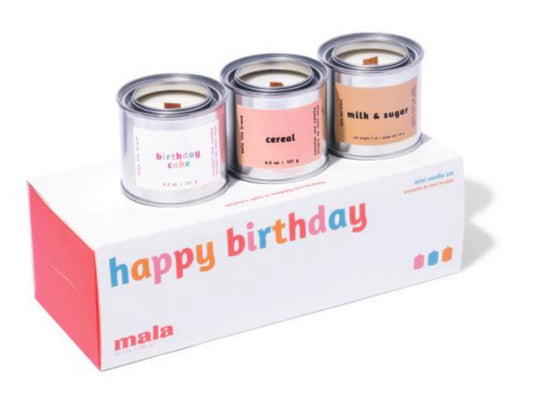 Mala - Happy Birthday Candle Gift Pack