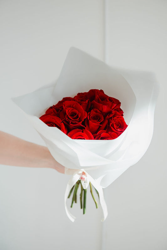 One Dozen Long-Stem Red Roses