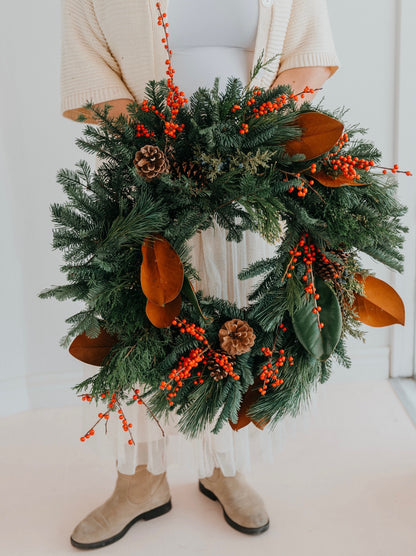 Book Your Private Wreath-Making Party (6 person minimum)