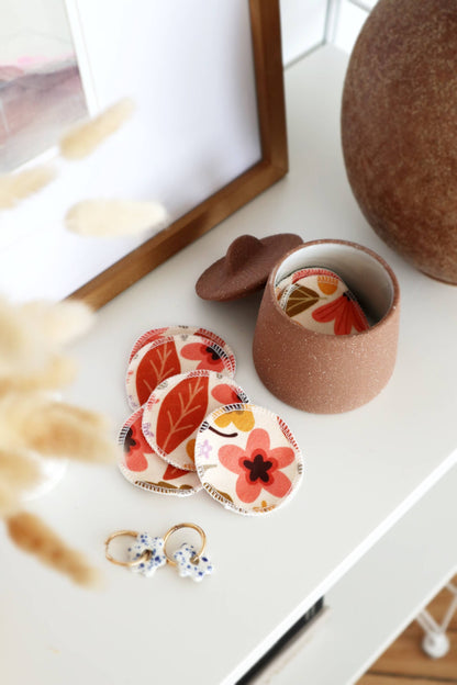 Organic Cotton Rounds - Mod Floral