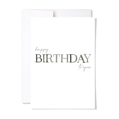 Happy Birthday to You Card: Single Card