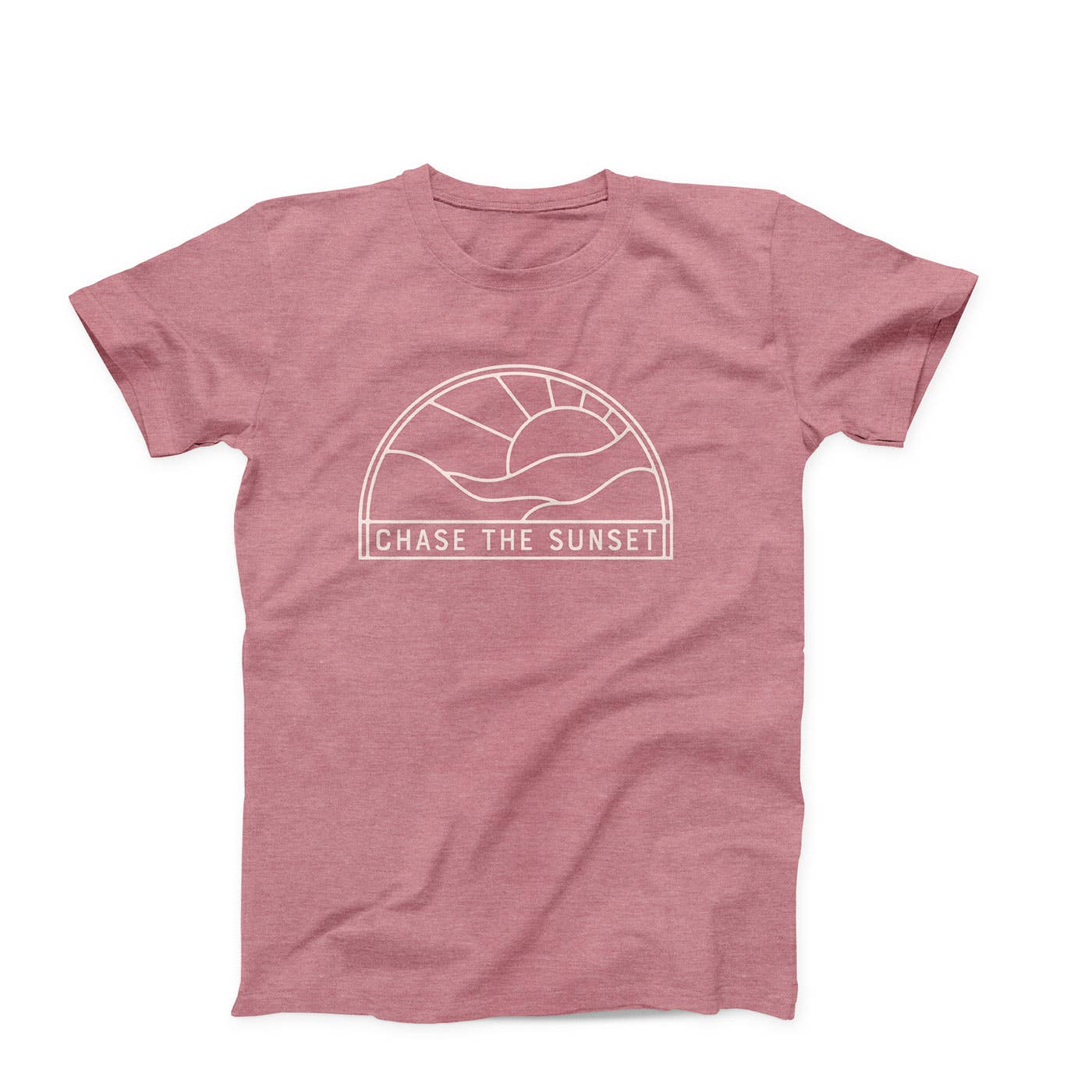 Chase The Sunset T-Shirt : Dusty Rose: M
