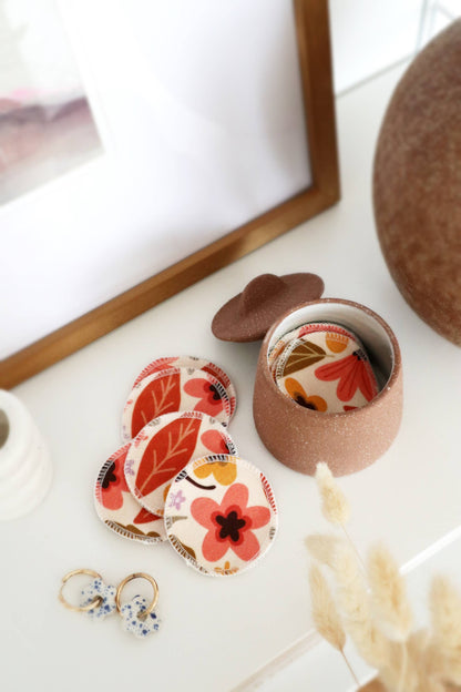 Organic Cotton Rounds - Mod Floral