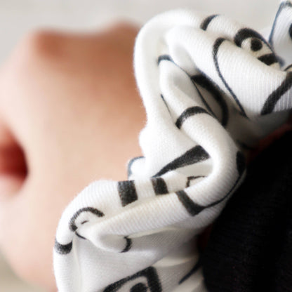 Organic Cotton Hair Scrunchie - Woman Series (White)