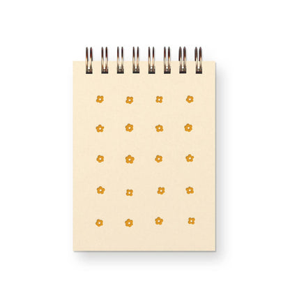 Ruff House Print Shop - Flower Grid Mini Jotter Notebook