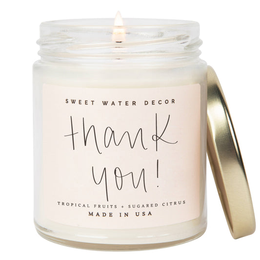 Sweet Water Decor - Thank You! 9 oz Soy Candle